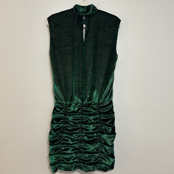 Ramy Brook Gracie Keyhole Ruched Glitter Mini Dress - Picture 5 of 7